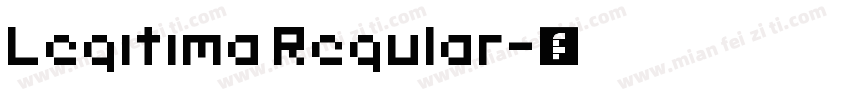 Legitima Regular字体转换